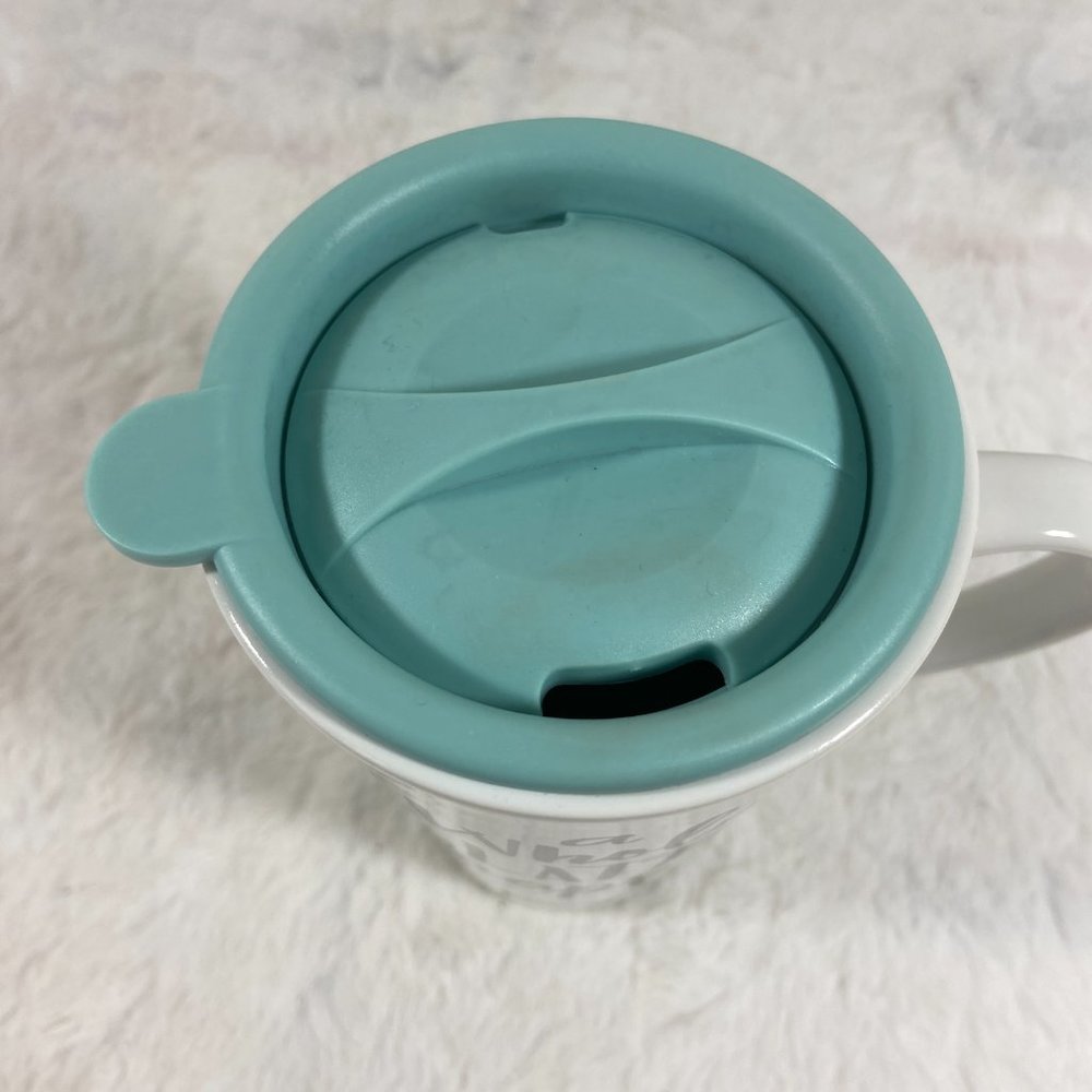 “A Whole Latté Happy” Hallmark Ceramic Travel Mug with lid Hallmark - Picture 4 of 8